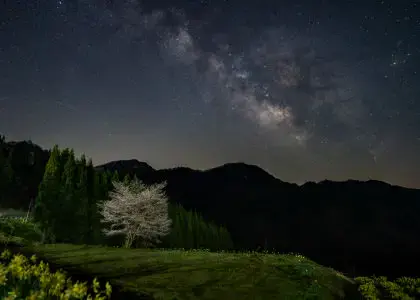 小谷 雨飾夕照